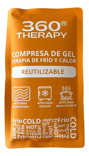 Compresa De Gel Para Frío Y Calor, Medidas 13 X 28 Cm