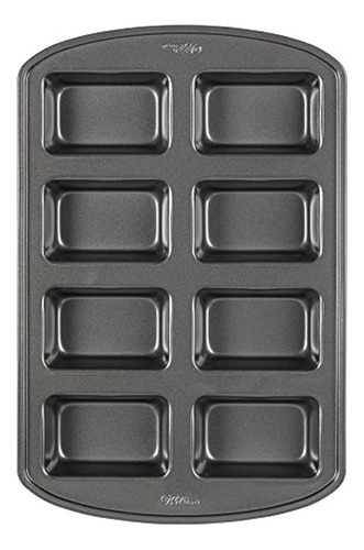 Molde Para Pan Mini Rectangular 8 Cavidades Wilton ;o