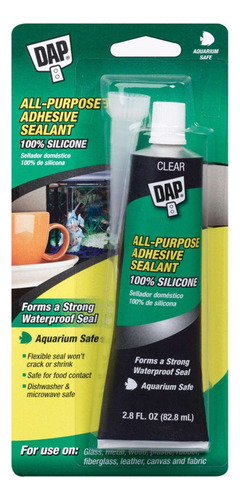 Adhesivo Sellador Multiuso Para Acuarios Y Cristal Dap 82ml