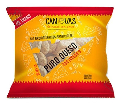 X5 Galletitas Canvas Puro Queso Horneadas Omega 9 0% Trans 