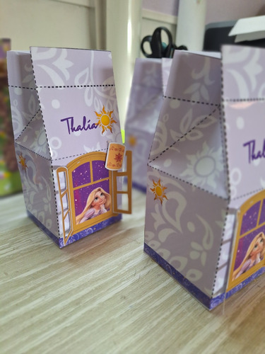 Cajitas, Bolsias, Cumpleaños, Rapunzel, Golosineras X10unid.
