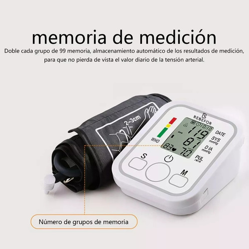 Medidor digital de presión arterial para brazos