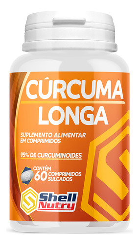 Cúrcuma Longa Suplemento Alimentar C/ 60 Cps Shell Nutry