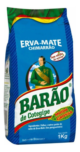 Kit Erva Mate Chimarrão Barão Moída Grossa Top De Venda