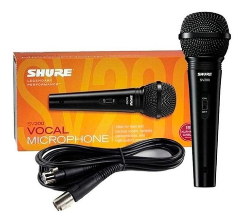 Shure Sv200 Micrófono Vocal Color Negro