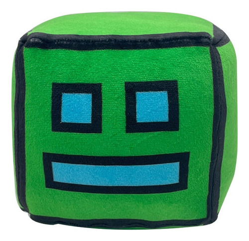 Verde Geometry Dash Muñeca Peluche Juguete Regalo Para Niños