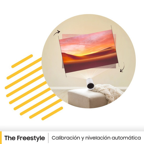 Imagen 8 de 9 de The Freestyle Proyector Portatil Samsung Fhd 100 Smart Tv Audio 360 Hdr 110v/220v