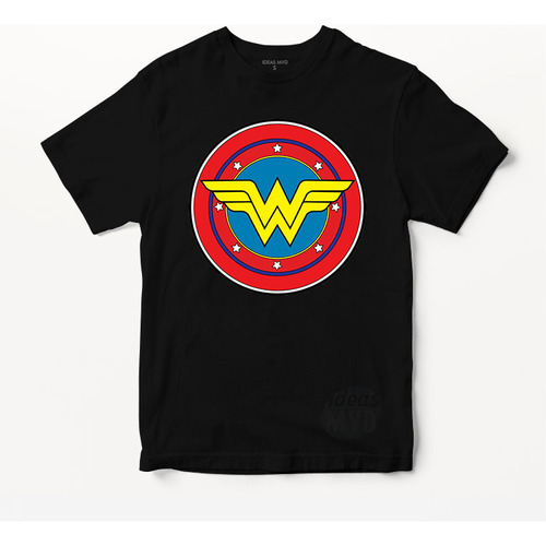 Remera Wonder Woman Mujer Maravilla Dc (negra:) Ideas Mvd