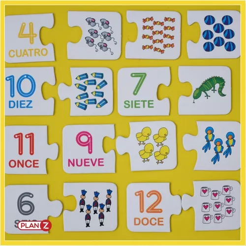 Juego Mesa Asociación Numeros Didacticos Infantil Niños Mercadolibre