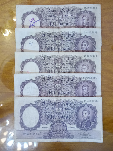 Billetes Argentinos Peso Moneda Nacional$1000 Variedad N571