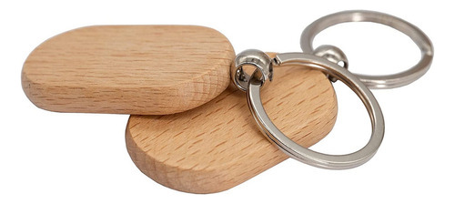 T Llaveros Con Dije De Madera Para Grabar