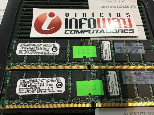 Memoria Servidor 2gb Ddr2 Ecc Pc2-5300r Hp Proliant Ml150 G5