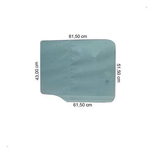 Vidro Porta Fiat Toro 15 16 17 18 19 20 21 22 Tras Direito