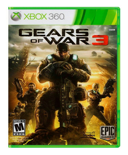 Gears Of War 3 Xbox 360 Juego Completo Digital Codigo