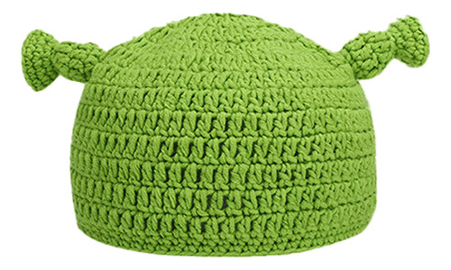 Gorro De Punto Shrek  Cálido Gorro De Lana Para Otoño E Invi