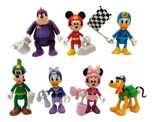 Figuras Serie Animada Mickey Mouse Roadster Racer Muñecos 