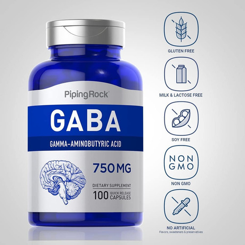 Gaba (gamma Aminobutyric Acid) 750mg | 100 Caps Usa