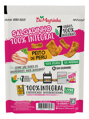 Salgadinho Da Magrinha 7 Grãos peito de peru 30 g