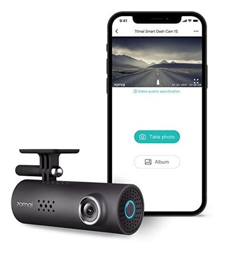 70mai Smart Dash Cam 1s, 1080p Full Hd, Smart Dash Camera Fo