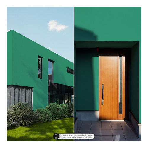 Pintura Látex Tecza 10l Colores Intensos Interior Y Exterior Verde Gloria Mate