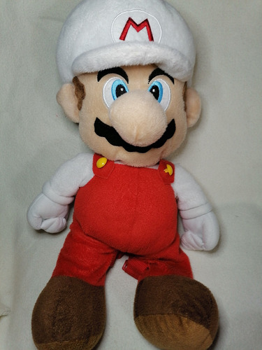Imagen 6 de 9 de Peluche Mochila Original Mario Fire All Starl Nintendo 50cm.