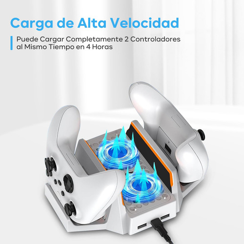 Base Enfriadora Y Recarga Control Compatible Xbox Series X/s
