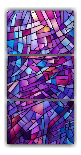 30x60cm Cuadros Abstractos Juveniles Con Diseño De Vitral