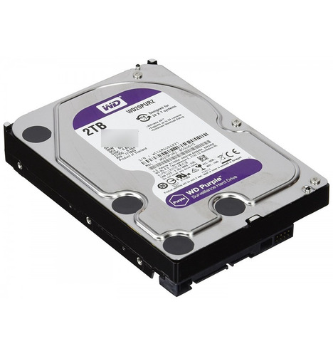 Imagen 2 de 8 de Disco Rigido Western Digital Wd20purz Purple 2tb Videovigila
