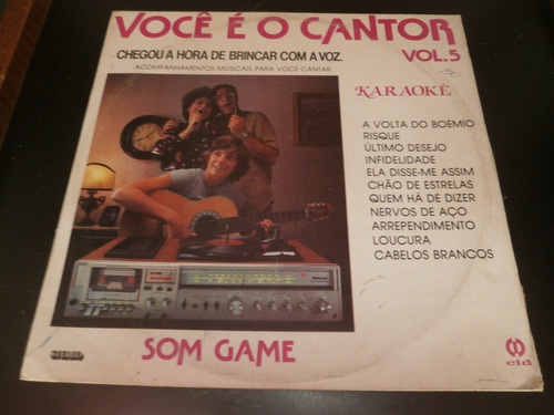 Lp Você É O Cantor Vol.5 - Karaokê, Disco Vinil, Ano 1984