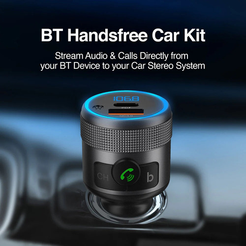 Kit Manos Libres Para Automóvil Dos Puertos Carga Rápida