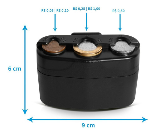Porta Moedas Preto