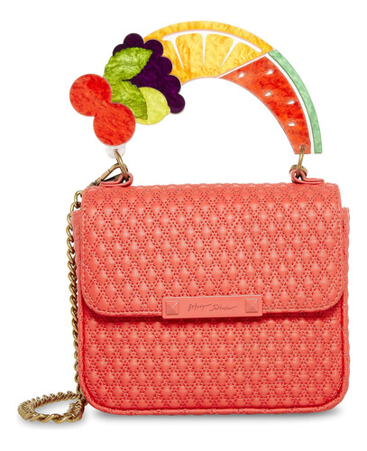 Bolso Con Solapa Y Asa Fruity De Betsey Johnson, Rojo