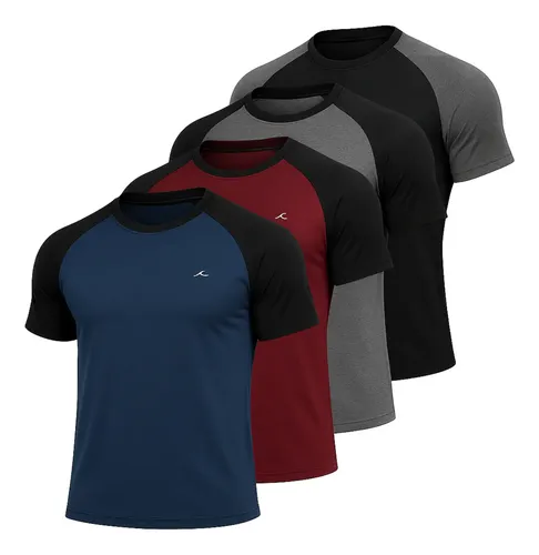 Kit 4 Camisetas Masculinas Dry Fit Premium Academia Esporte
