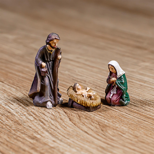 11 Unidades/juego De Figuritas De Natividad Pintadas A Mano,