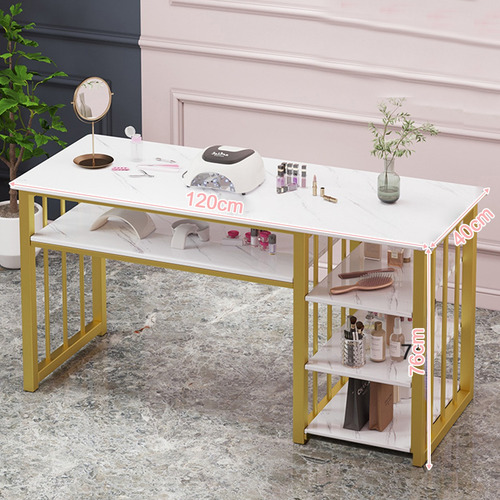 Mesa De Manicura Blanca Moderna Y Sencilla 120 Cm Blanco