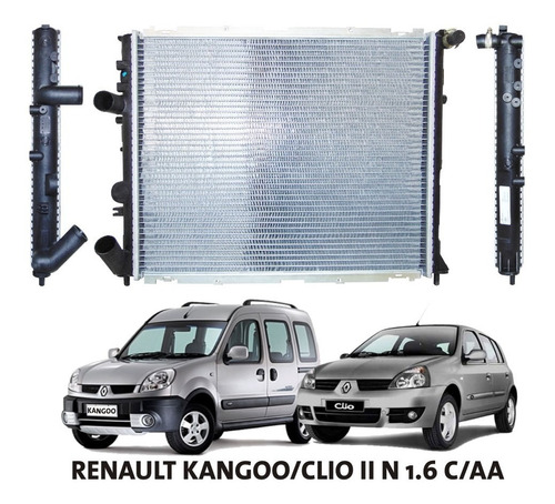 Imagen 1 de 6 de Radiador Renault Kangoo/clio Ii Nafta  1.6 C/aa         