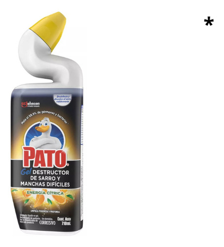 Gel Destructor Sarro y Manchas Energía Cítrica 710 mL Pato