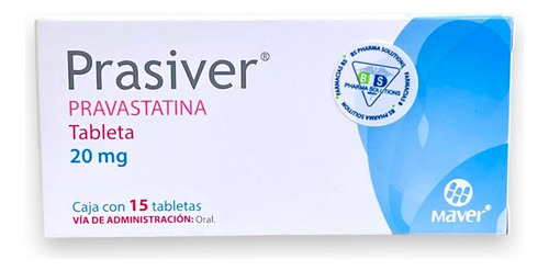 Prasiver Pravastatina 20 Mg C/15 Tabletas Maver 