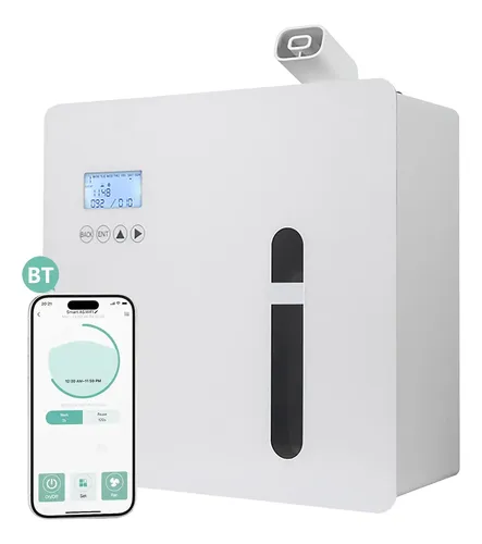 Difusor Profesional Aromaterapia 1000m3 Metálico Bluetooth