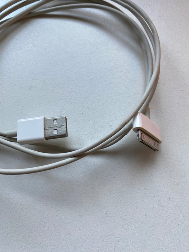 Cable Usb Ipod 4 - Ipad - Iphone 4 Blanco (Usado)