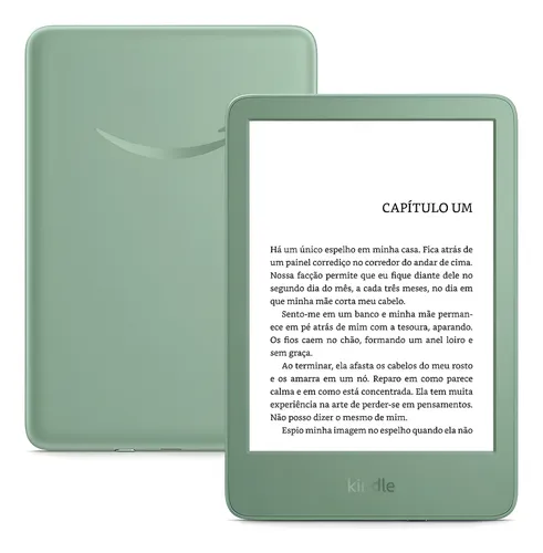 Kindle 11a (16gb Modelo 2024) Verde B0cp31qs6r Amazon Preto