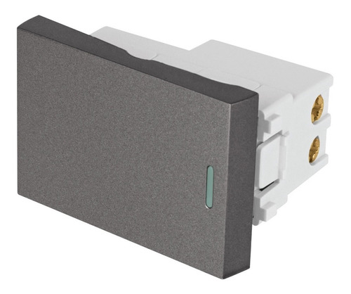 Interruptor Sencillo Inox De 1.5 Módulos, Línea Lisboa 47821