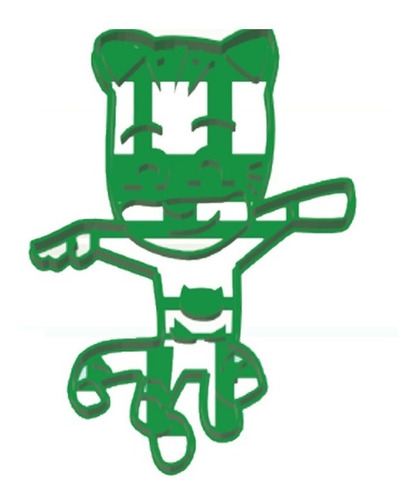 Imagen 2 de 5 de Set Combo Cortantes Galletitas Pj Mask Heroes En Pijama X3