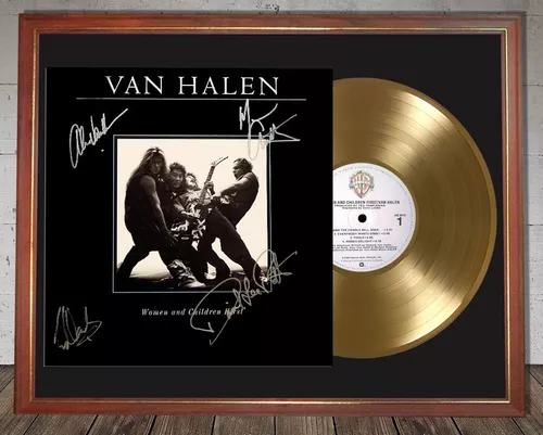 Van Halen Women And Children First Tapa Lp Firmada Disco Oro