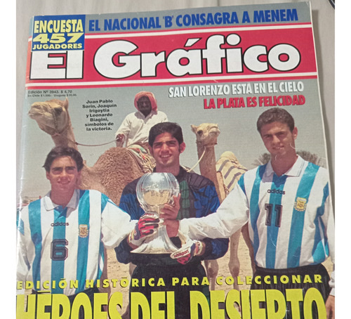 Revista El Grafico N° 3943 2/5/1995 Argentina Sub20 Poster