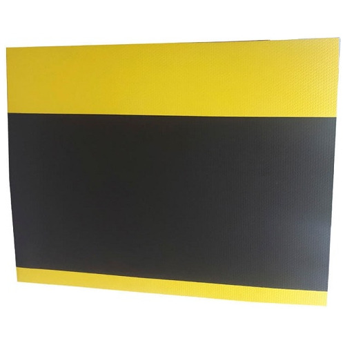 Protetor Eva Manta De Parede  Preto/amarelo 100x75x1cm