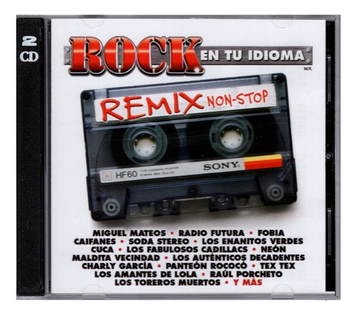 Rock En Tu Idioma Remix Non-stop 2 Discos Cd