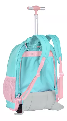 Kit Mochila Luluca + Estojo Bolsa Escolar Acessório Miçangas