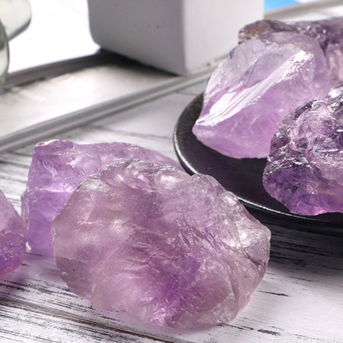 Cristal De Amatista En Bruto Para Sanación Y Meditación, 3.5