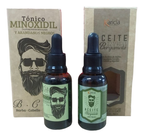 Combo Tónico Minoxidil + Aceite Barba Be - mL a $28